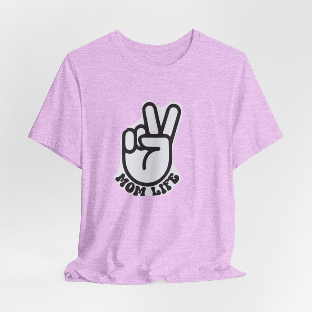 Mom Life Peace Sign T-Shirt