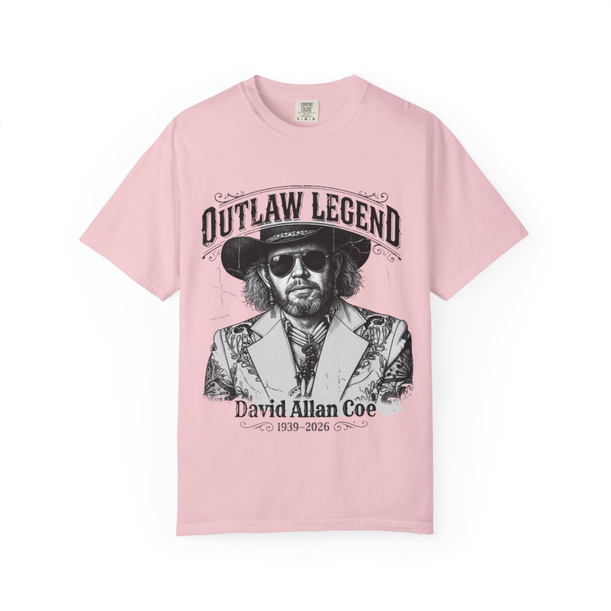 Outlaw Legend Tribute T-Shirt — David Allan Coe Memorial Graphic Tee
