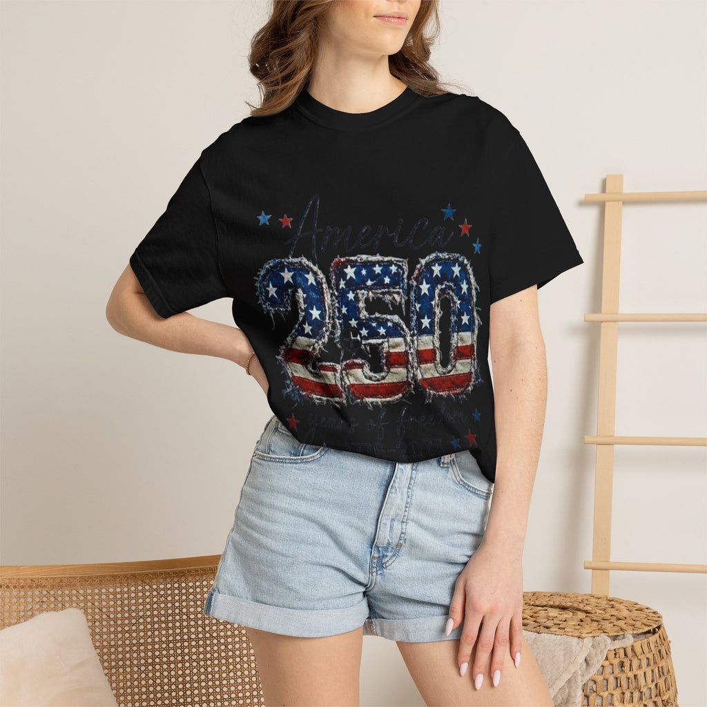 America 250 T-Shirt — 1776–2026 Stars & Stripes Patriotic Tee