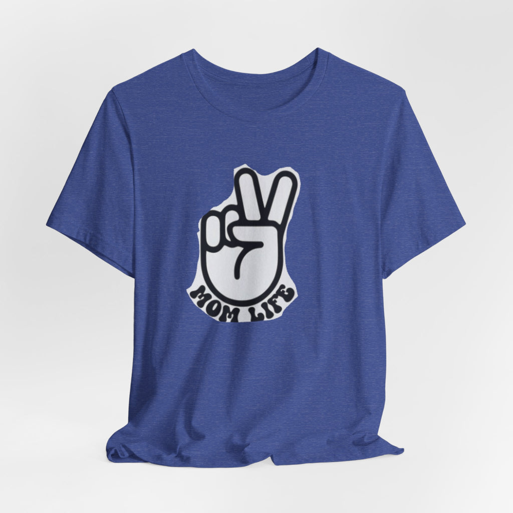 Mom Life Peace Sign T-Shirt
