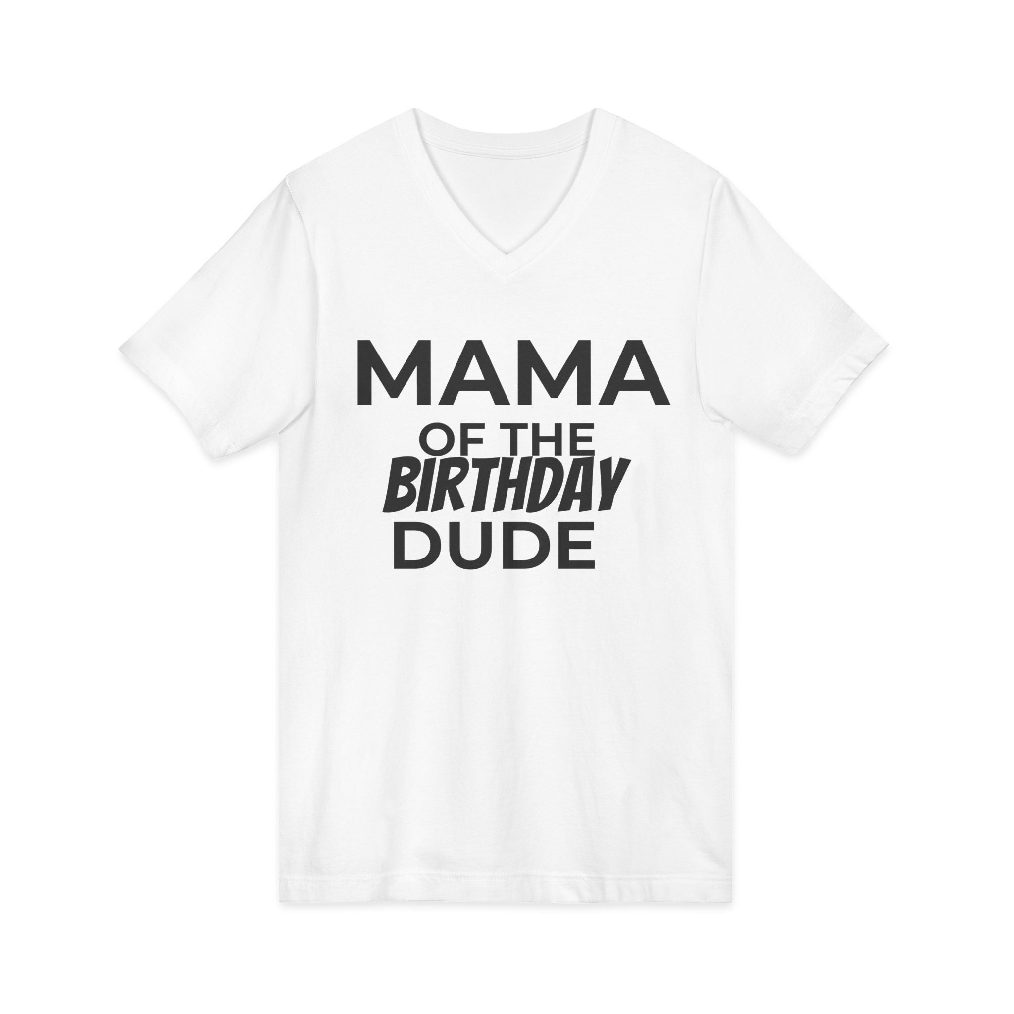 Birthday Mama Cotton V-Neck