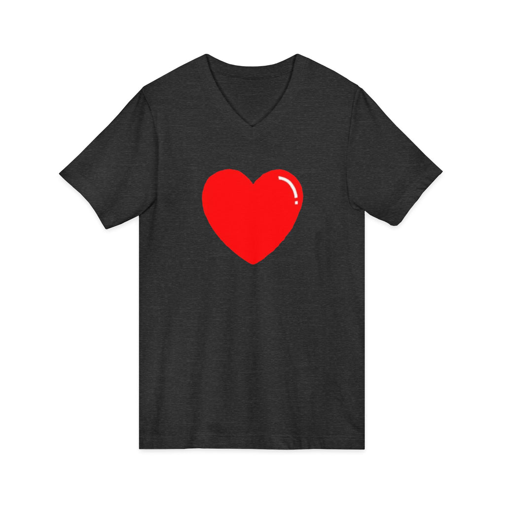 Unisex Jersey Short Sleeve V-Neck Tee