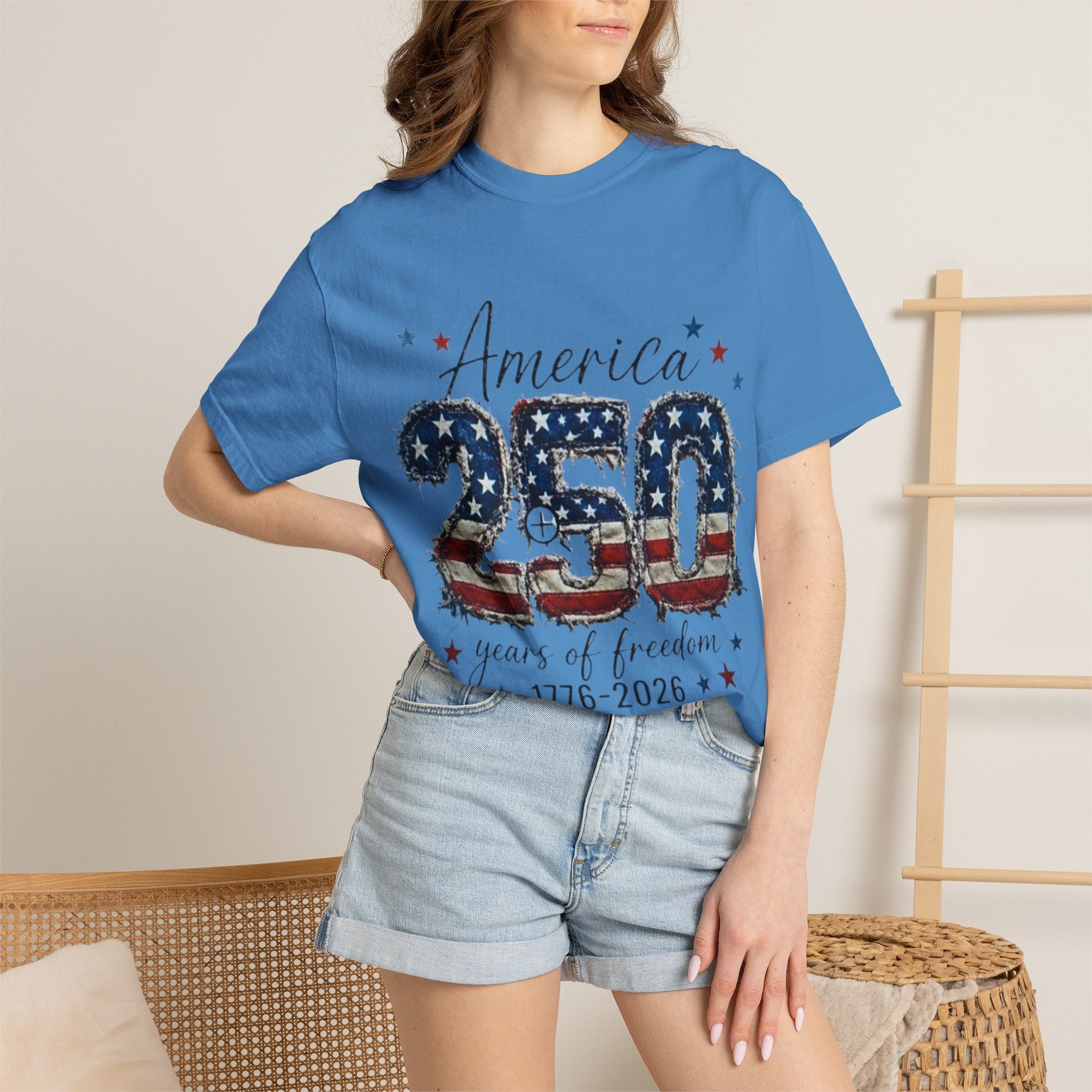 America 250 T-Shirt — 1776–2026 Stars & Stripes Patriotic Tee