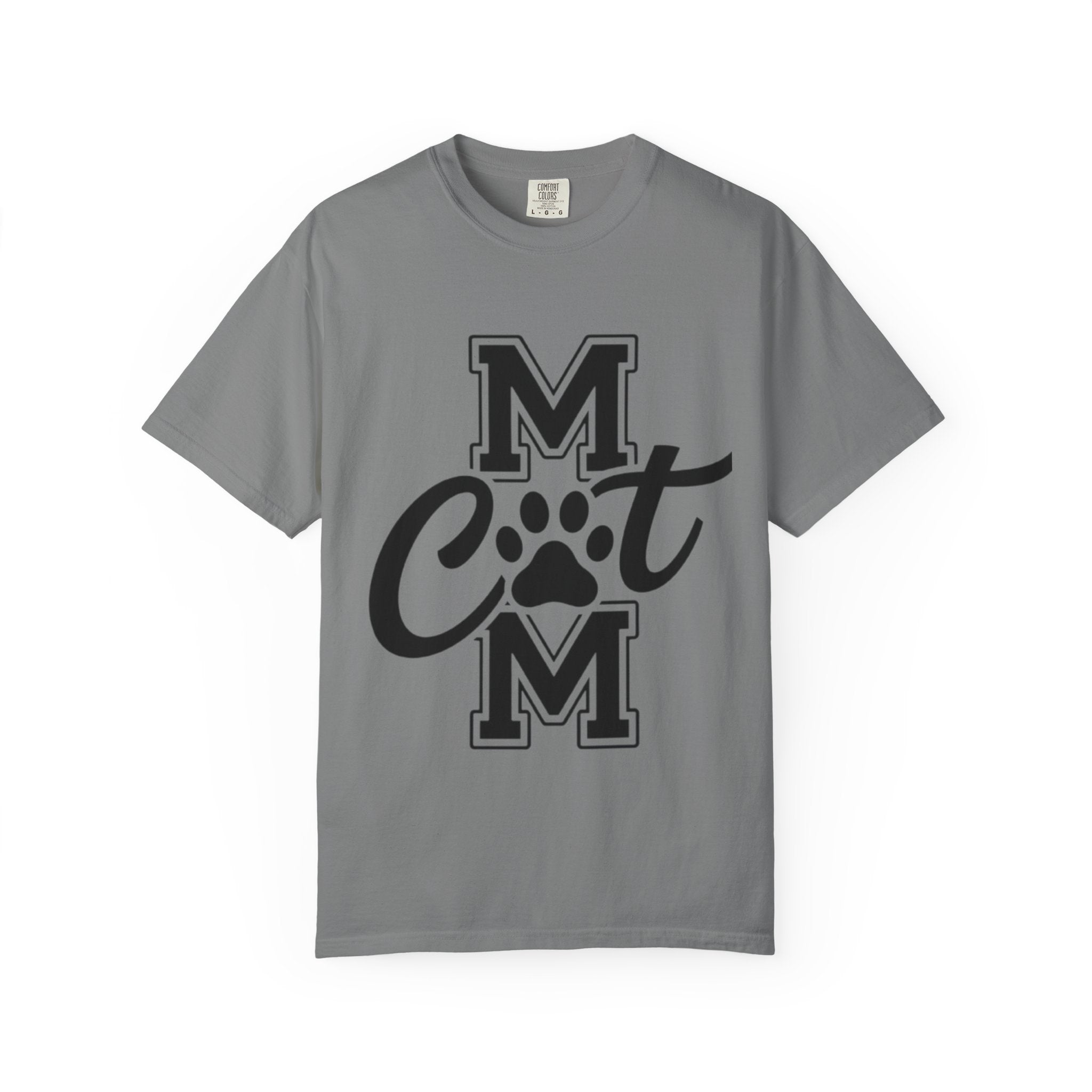 Garment-Dyed Cat Mom Tee
