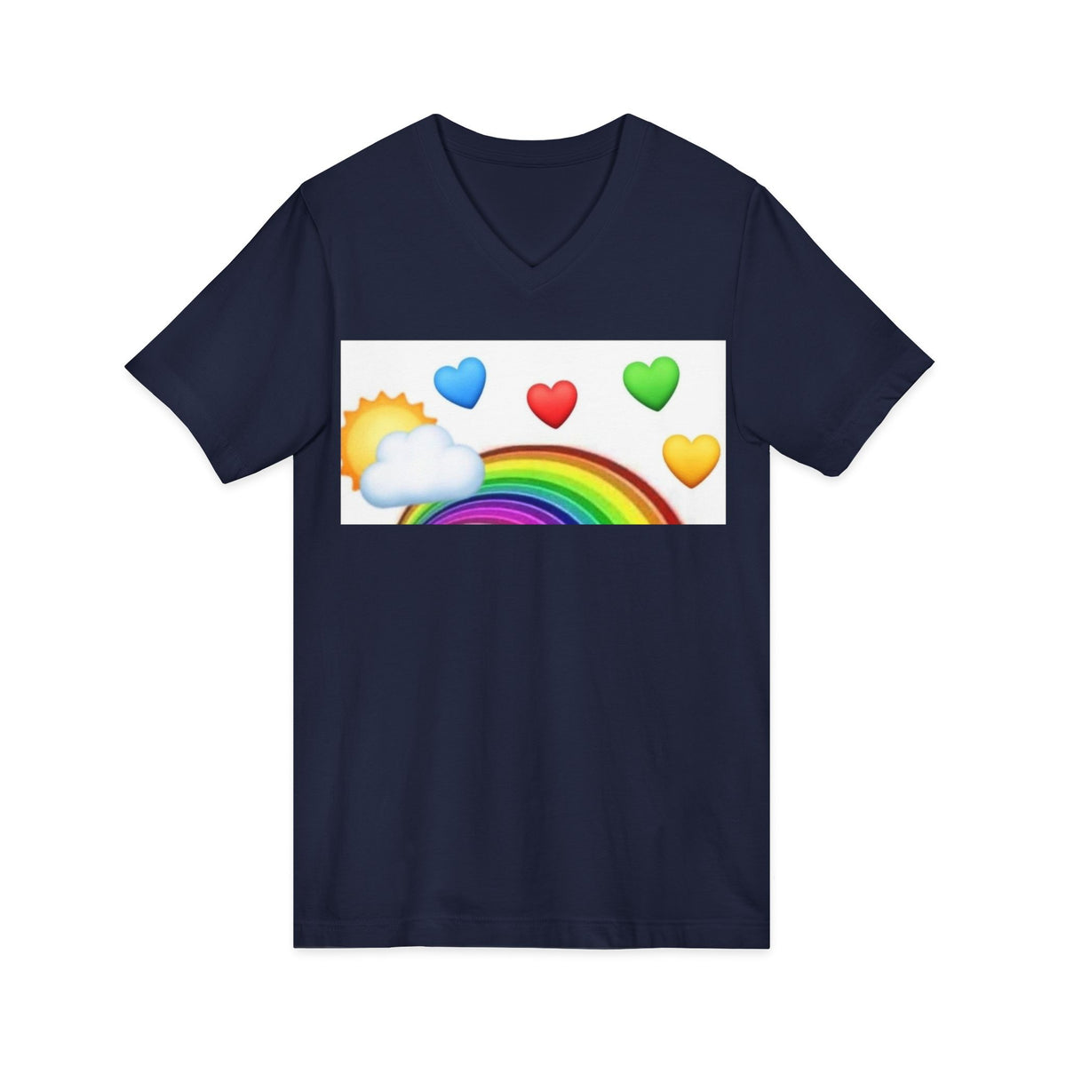 Unisex Jersey Short Sleeve V-Neck Tee