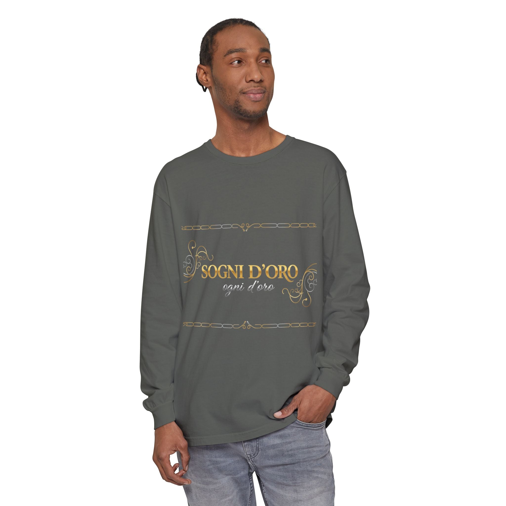 Garment-Dyed Cotton Long Sleeve