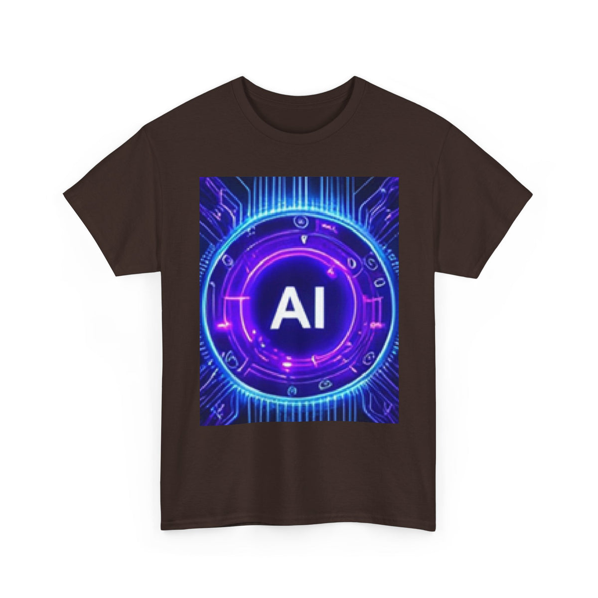 AI Circuit Tee — Futuristic Tech Graphic T-Shirt
