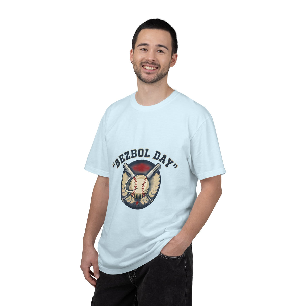 Baseball Graphic T-Shirt — "Bezbol Day" Retro Baseball Tee