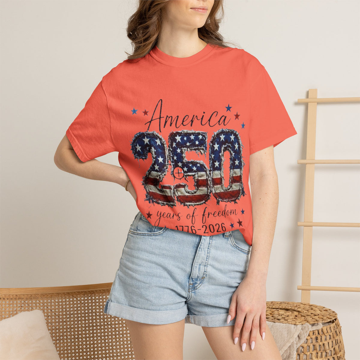 America 250 T-Shirt — 1776–2026 Stars & Stripes Patriotic Tee