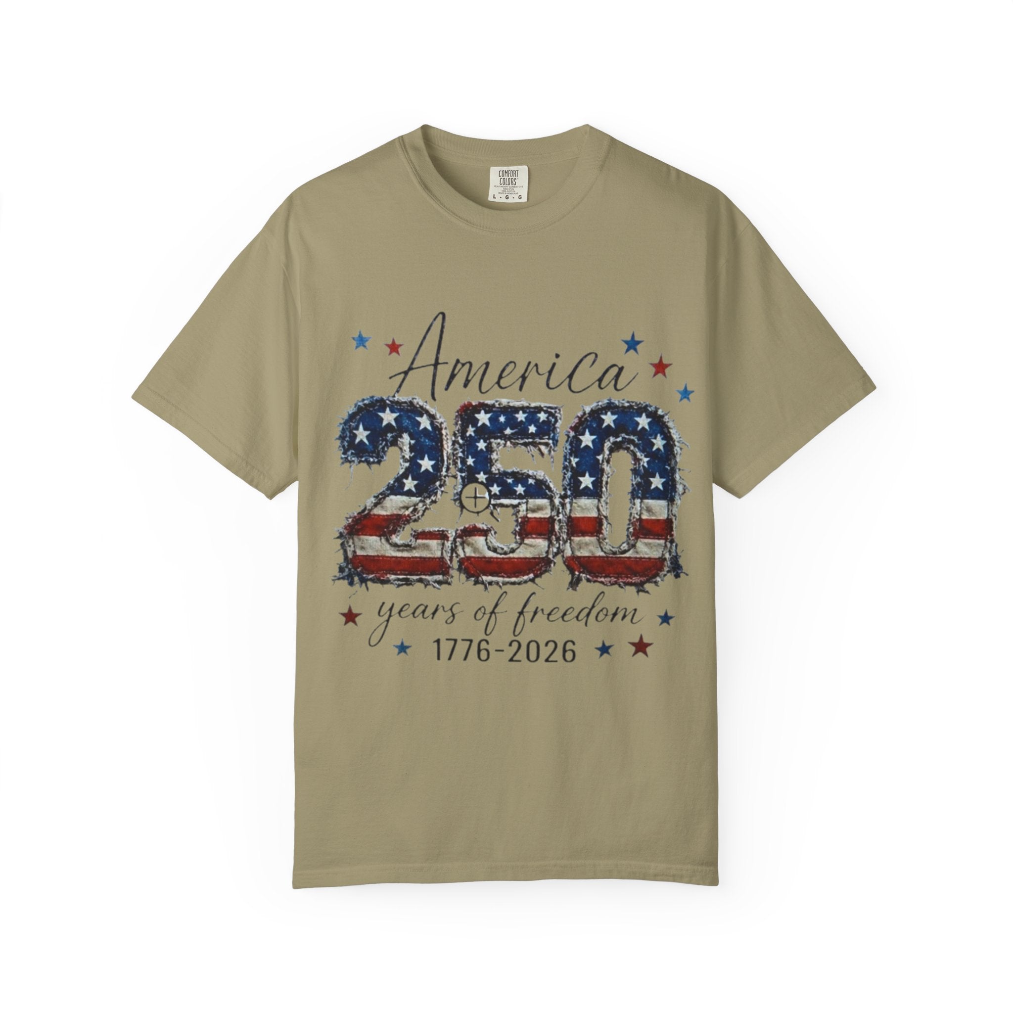 America 250 T-Shirt — 1776–2026 Stars & Stripes Patriotic Tee