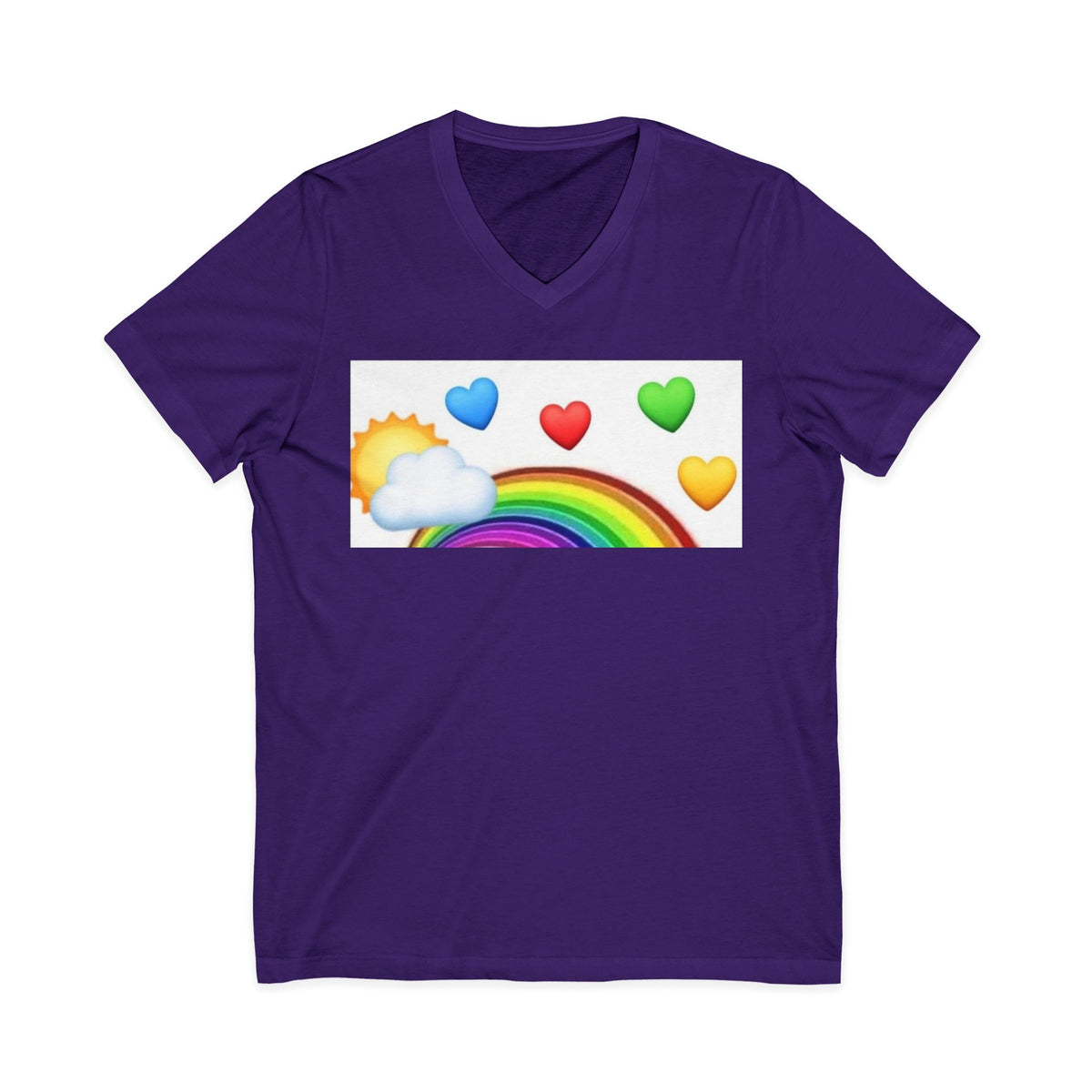 Unisex Jersey Short Sleeve V-Neck Tee