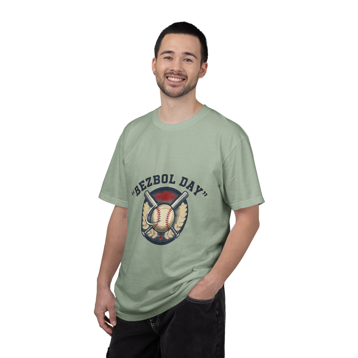 Baseball Graphic T-Shirt — "Bezbol Day" Retro Baseball Tee