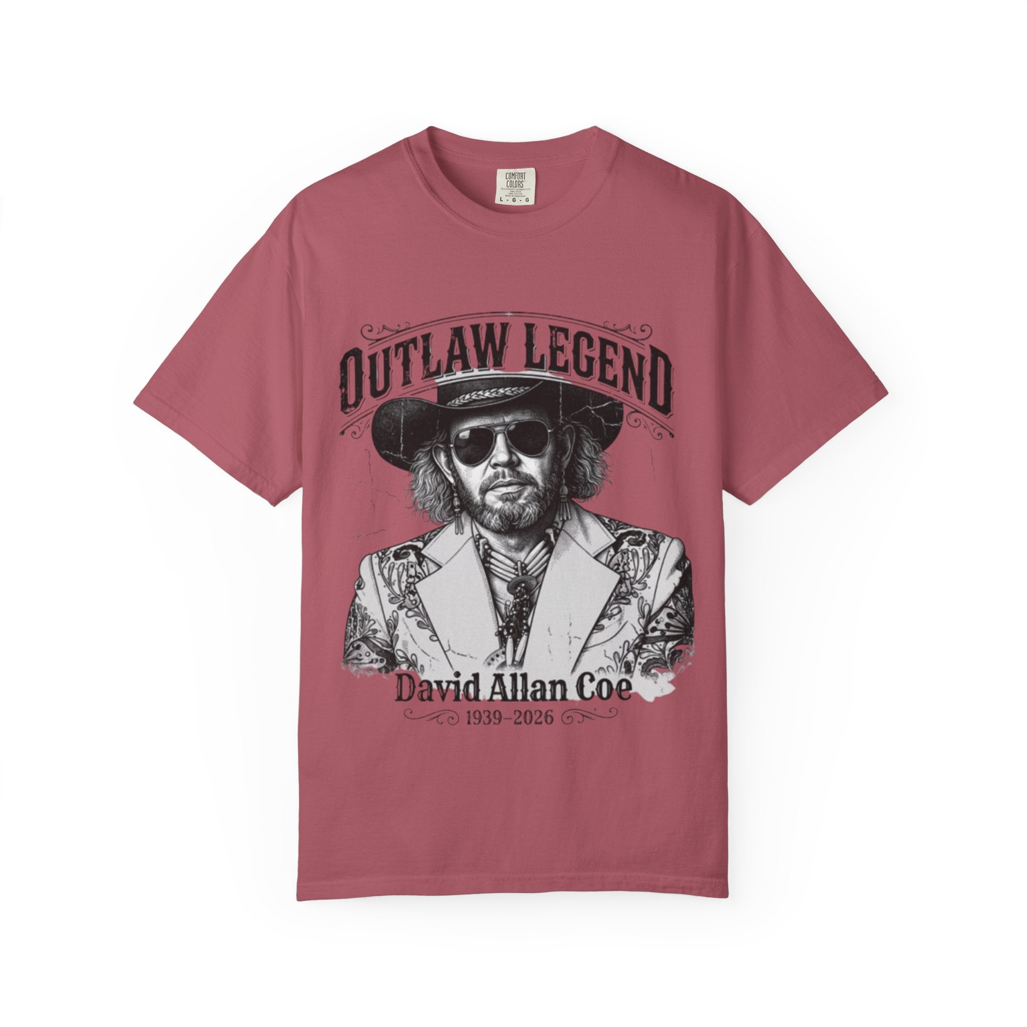 Outlaw Legend Tribute T-Shirt — David Allan Coe Memorial Graphic Tee