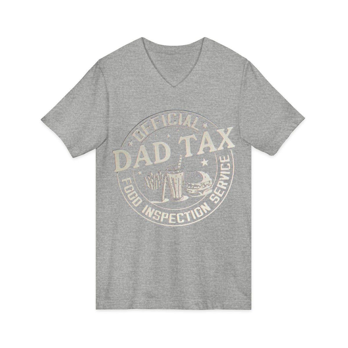 Dad Tax T‑Shirt — "Official Dad Tax Food Inspection Service" V‑Neck Tee
