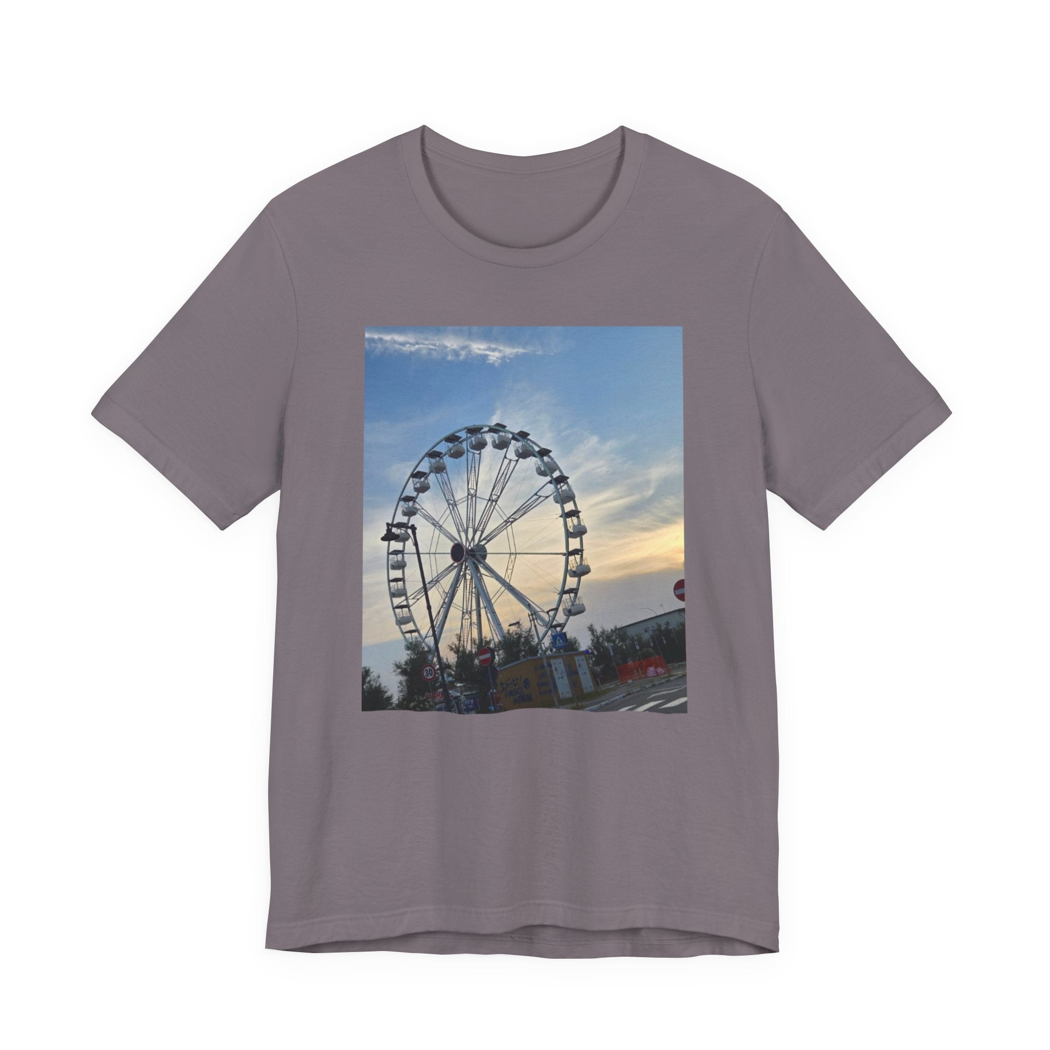 Ferris Wheel Sunset T-Shirt — Carnival Photo Tee