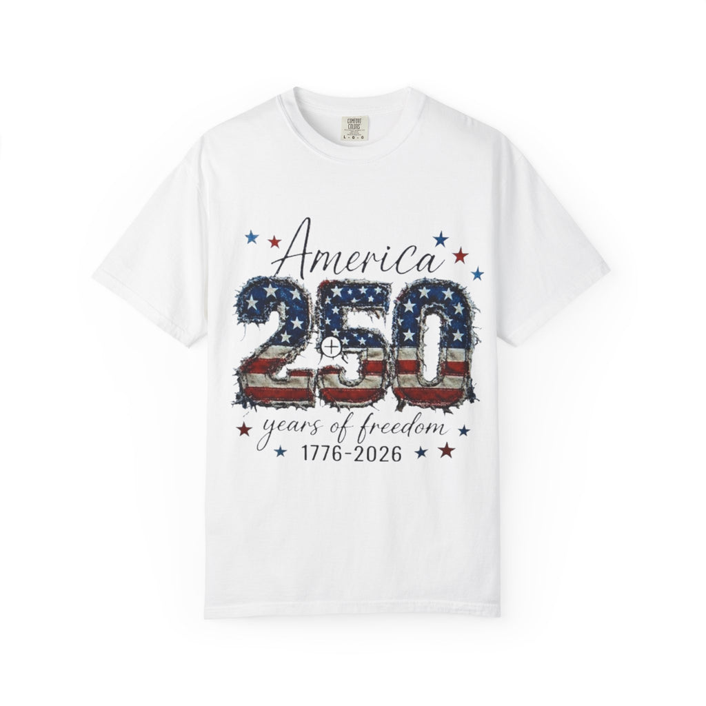 America 250 T-Shirt — 1776–2026 Stars & Stripes Patriotic Tee