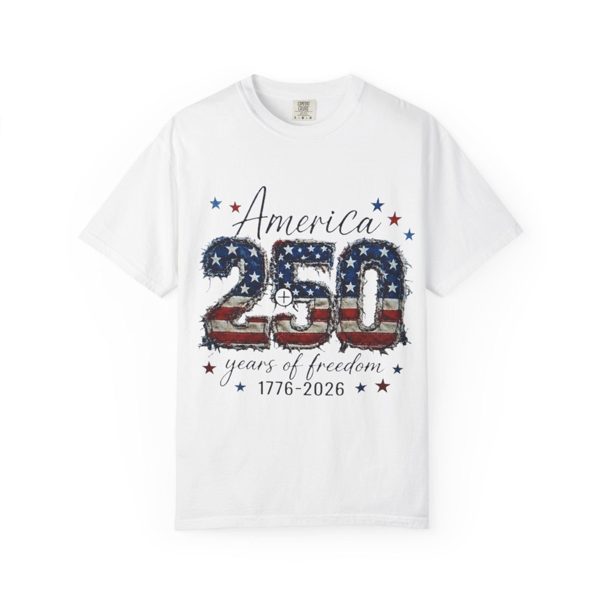 America 250 T-Shirt — 1776–2026 Stars & Stripes Patriotic Tee