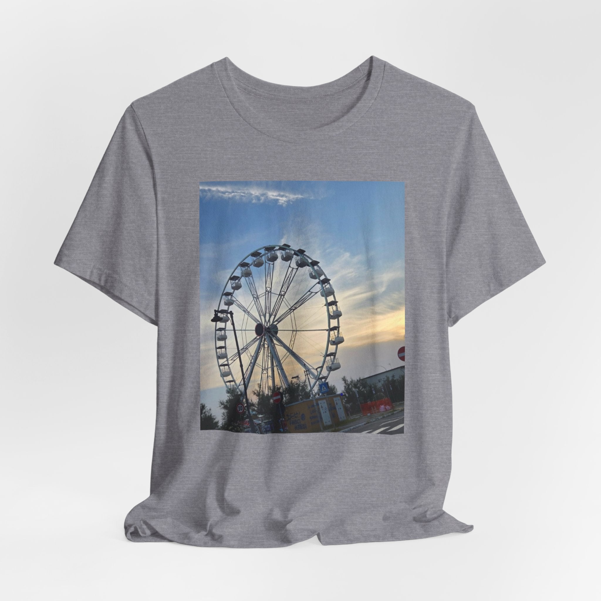 Ferris Wheel Sunset T-Shirt — Carnival Photo Tee