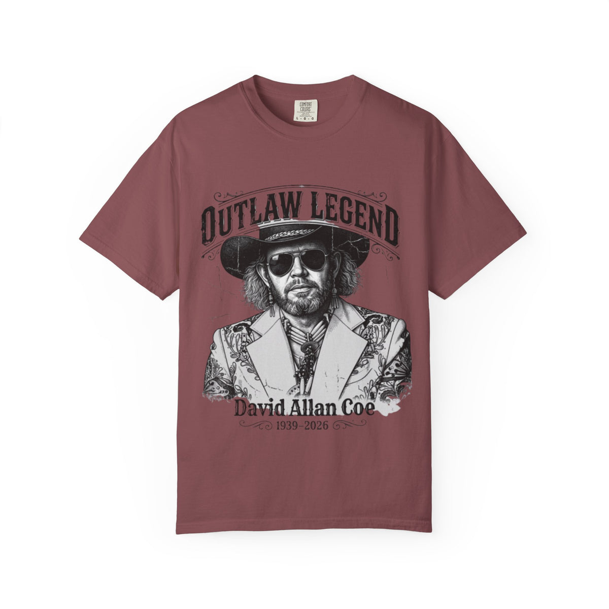 Outlaw Legend Tribute T-Shirt — David Allan Coe Memorial Graphic Tee