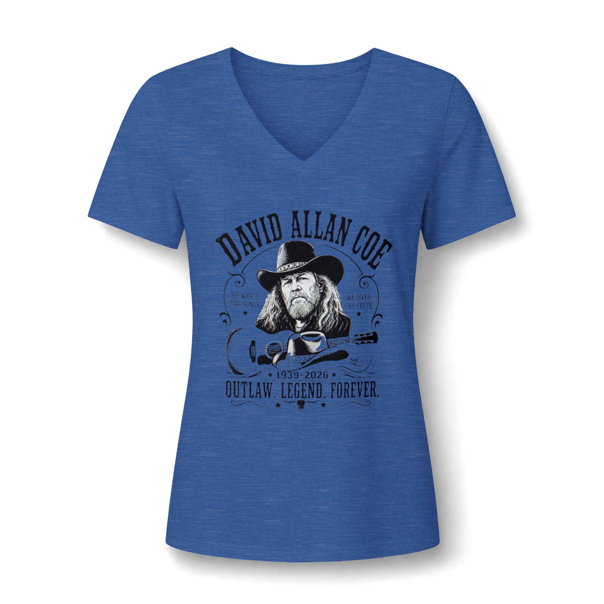 Outlaw Legend V-Neck Tee — "Outlaw, Legend, Forever" Memorial Graphic