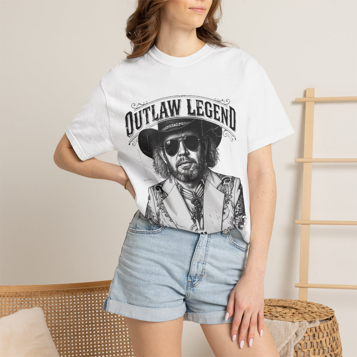 Outlaw Legend Tribute T-Shirt — David Allan Coe Memorial Graphic Tee