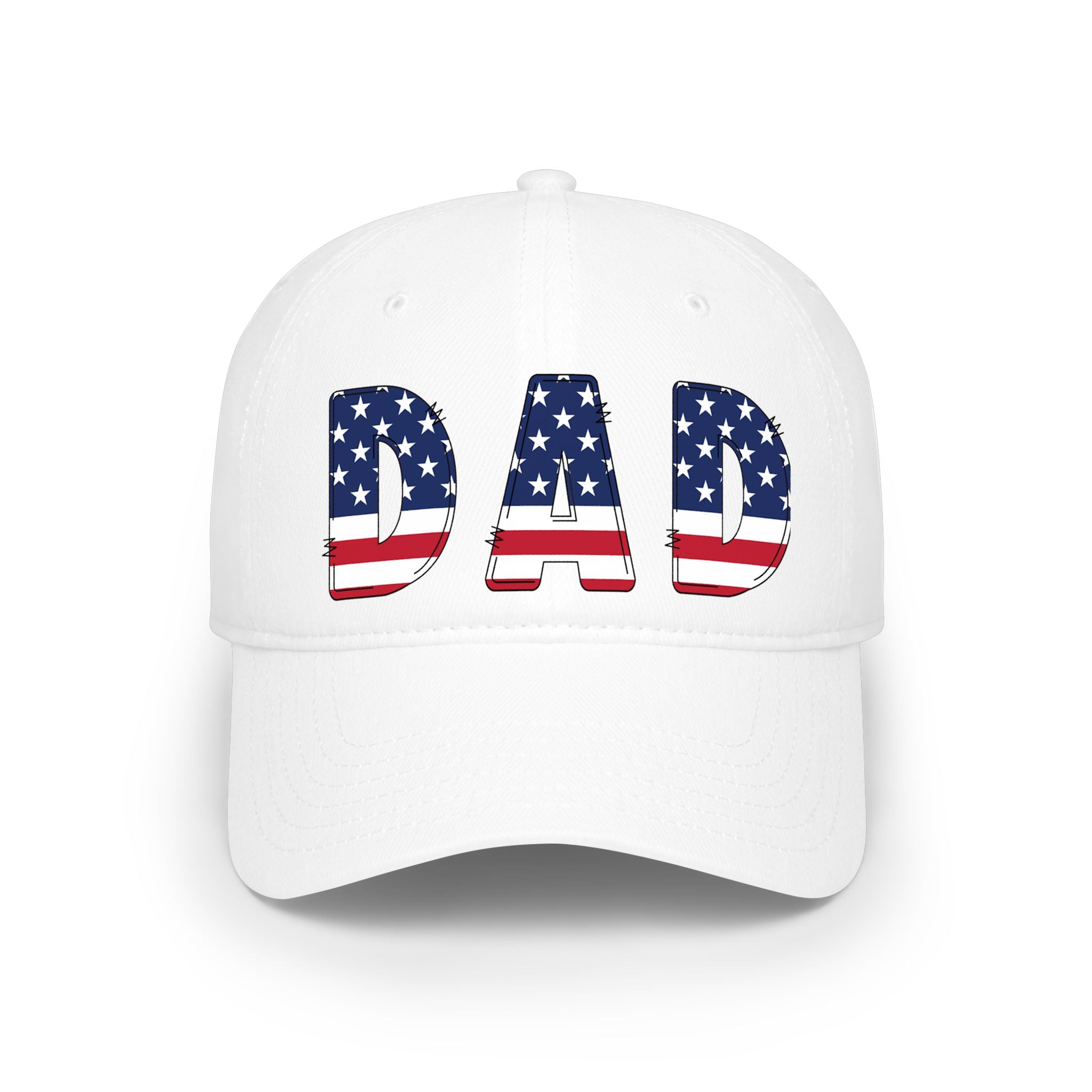 Dad Baseball Cap — American Flag Patriotic Dad Hat for Father’s Day & 4th of July