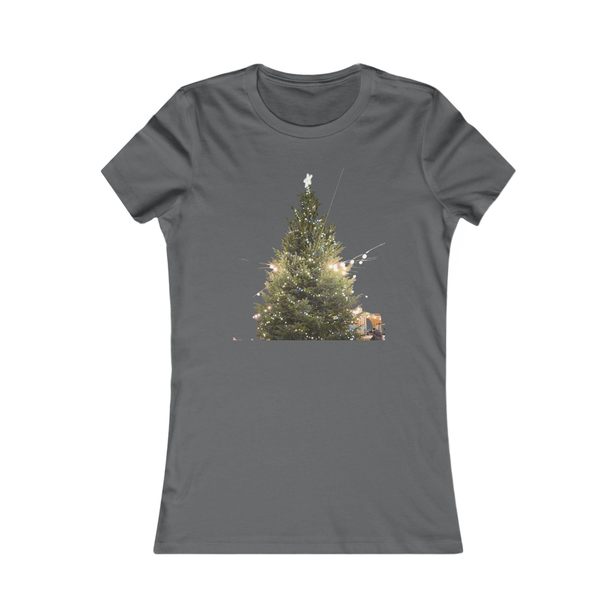 Slim Cotton Winter Lights Tee