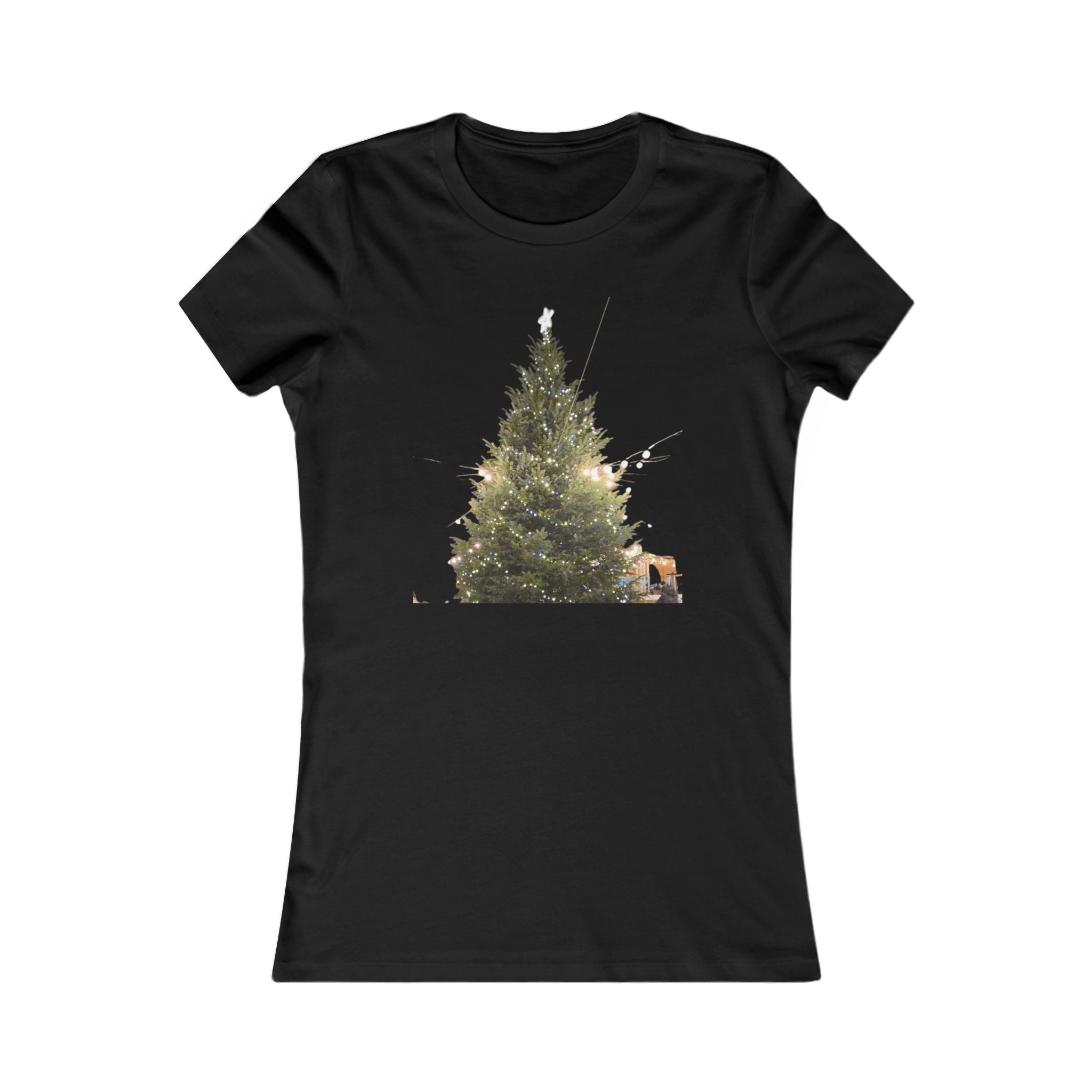 Slim Cotton Winter Lights Tee