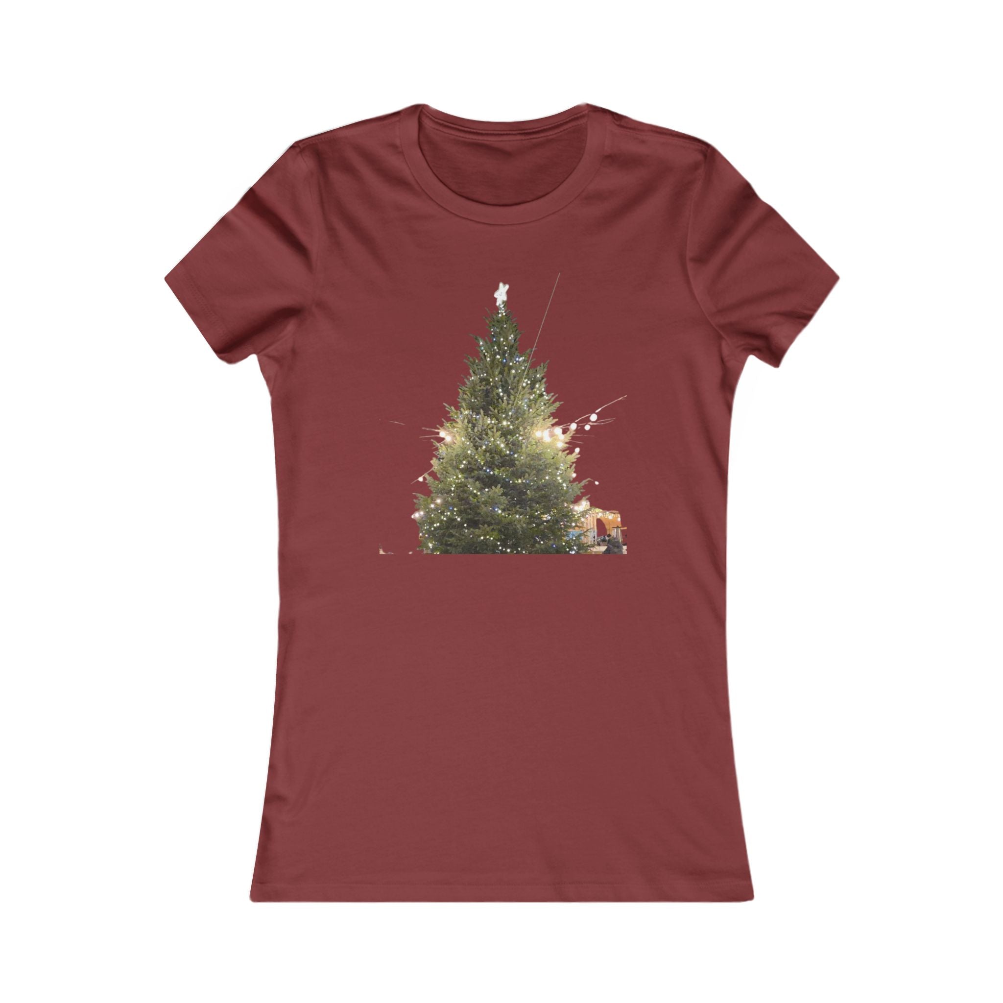 Slim Cotton Winter Lights Tee