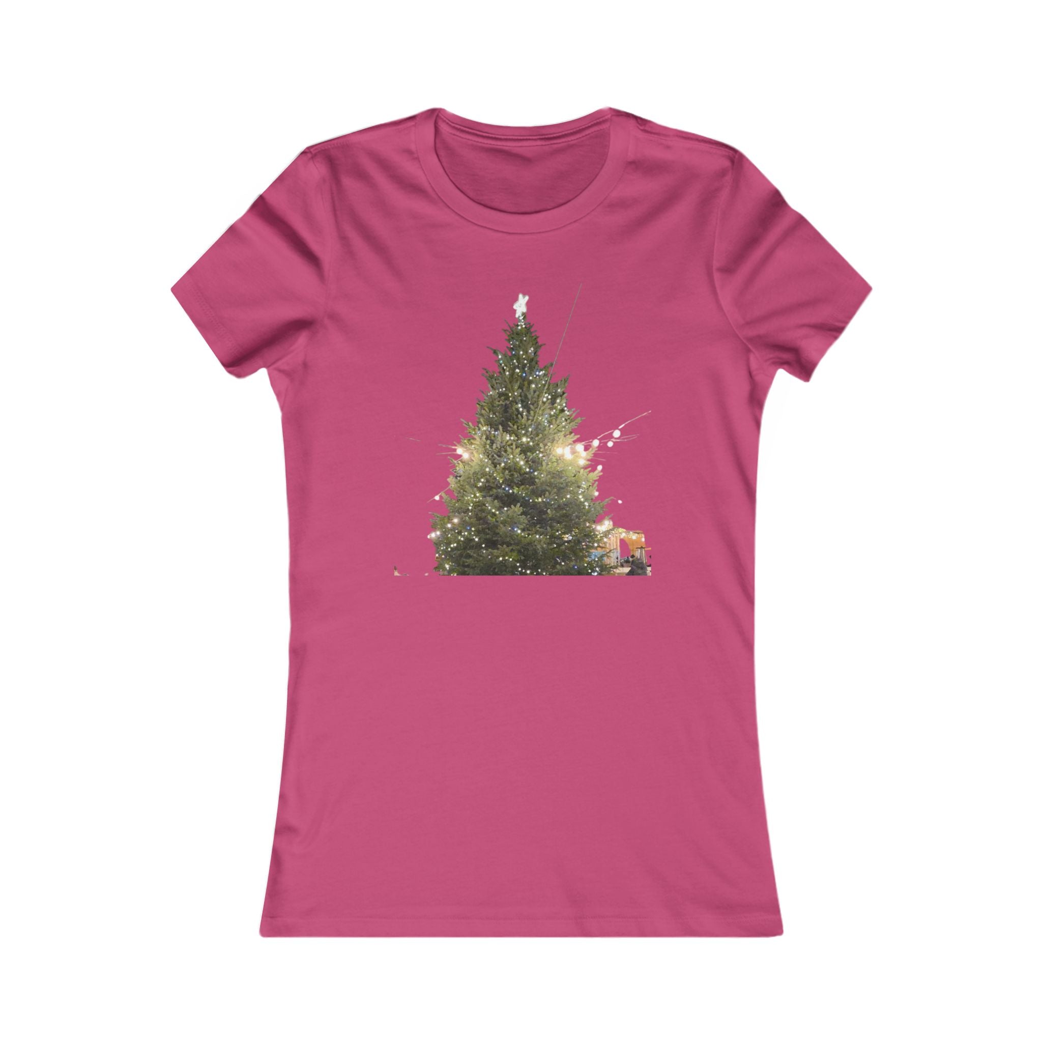 Slim Cotton Winter Lights Tee