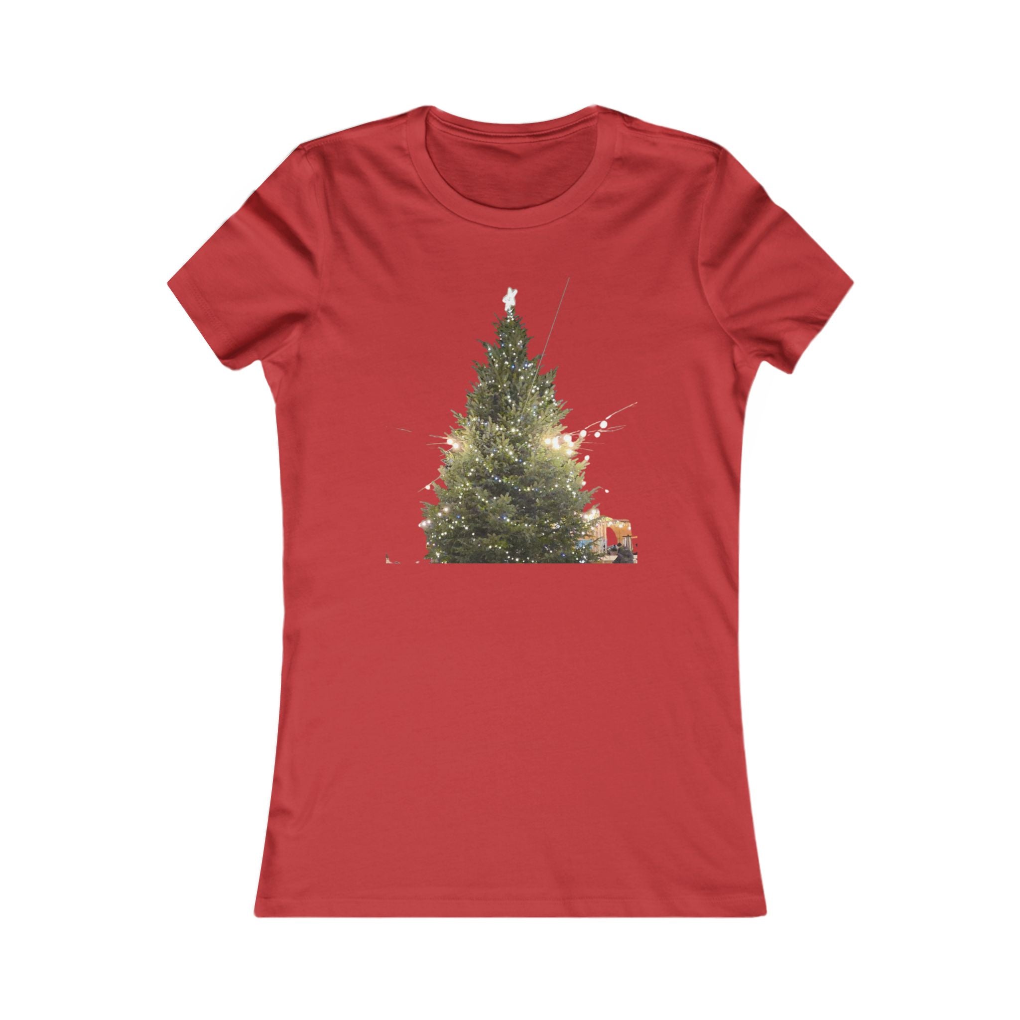 Slim Cotton Winter Lights Tee