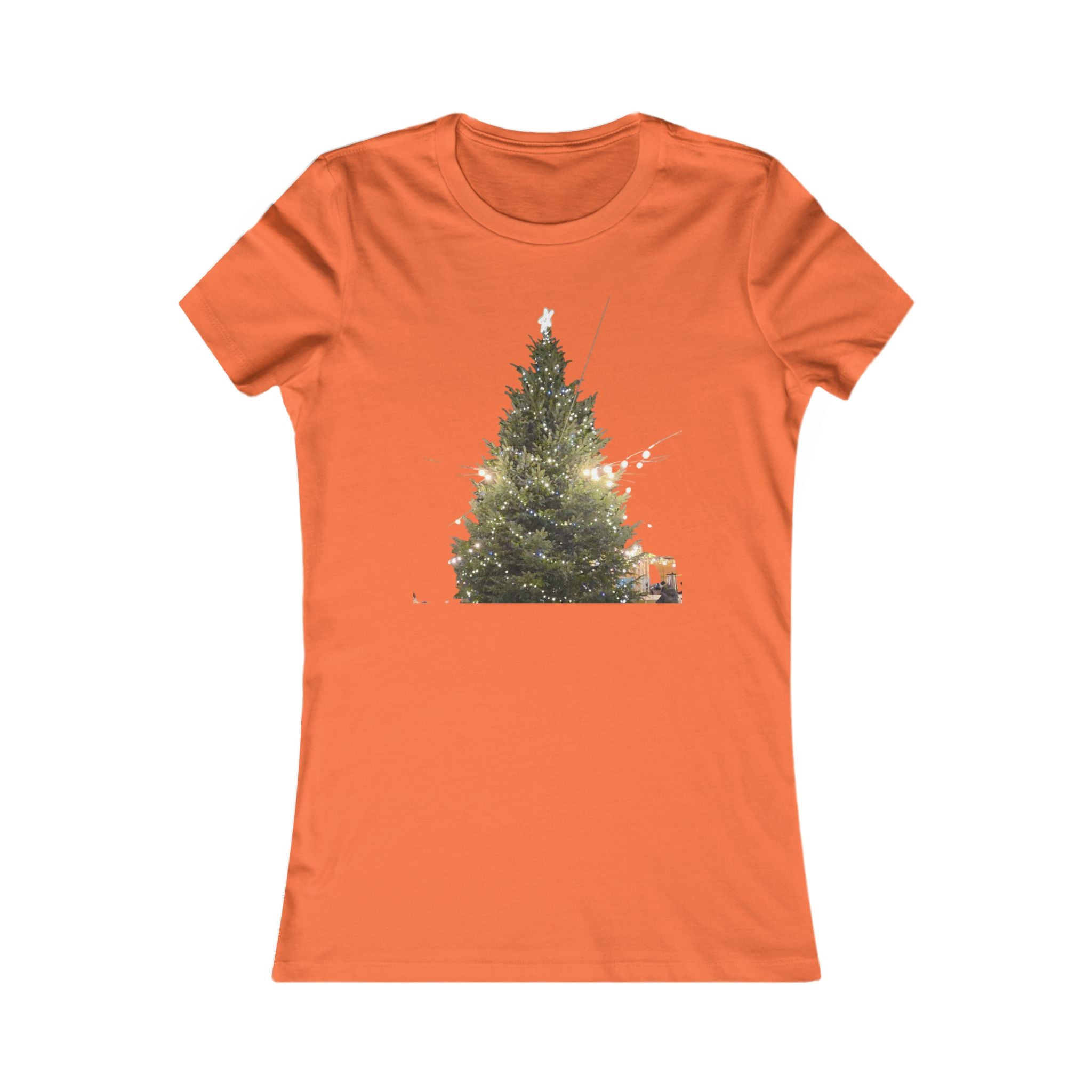 Slim Cotton Winter Lights Tee