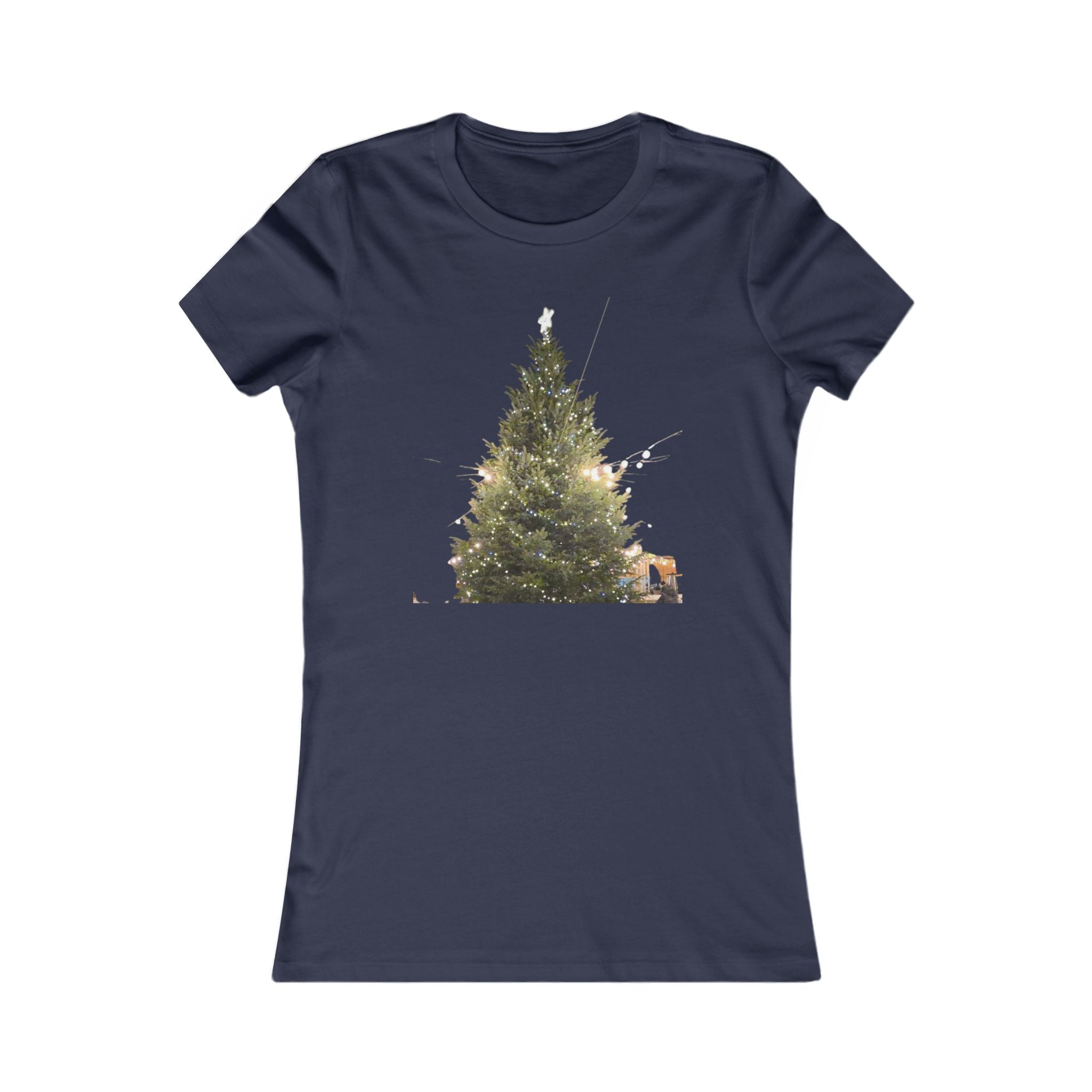 Slim Cotton Winter Lights Tee
