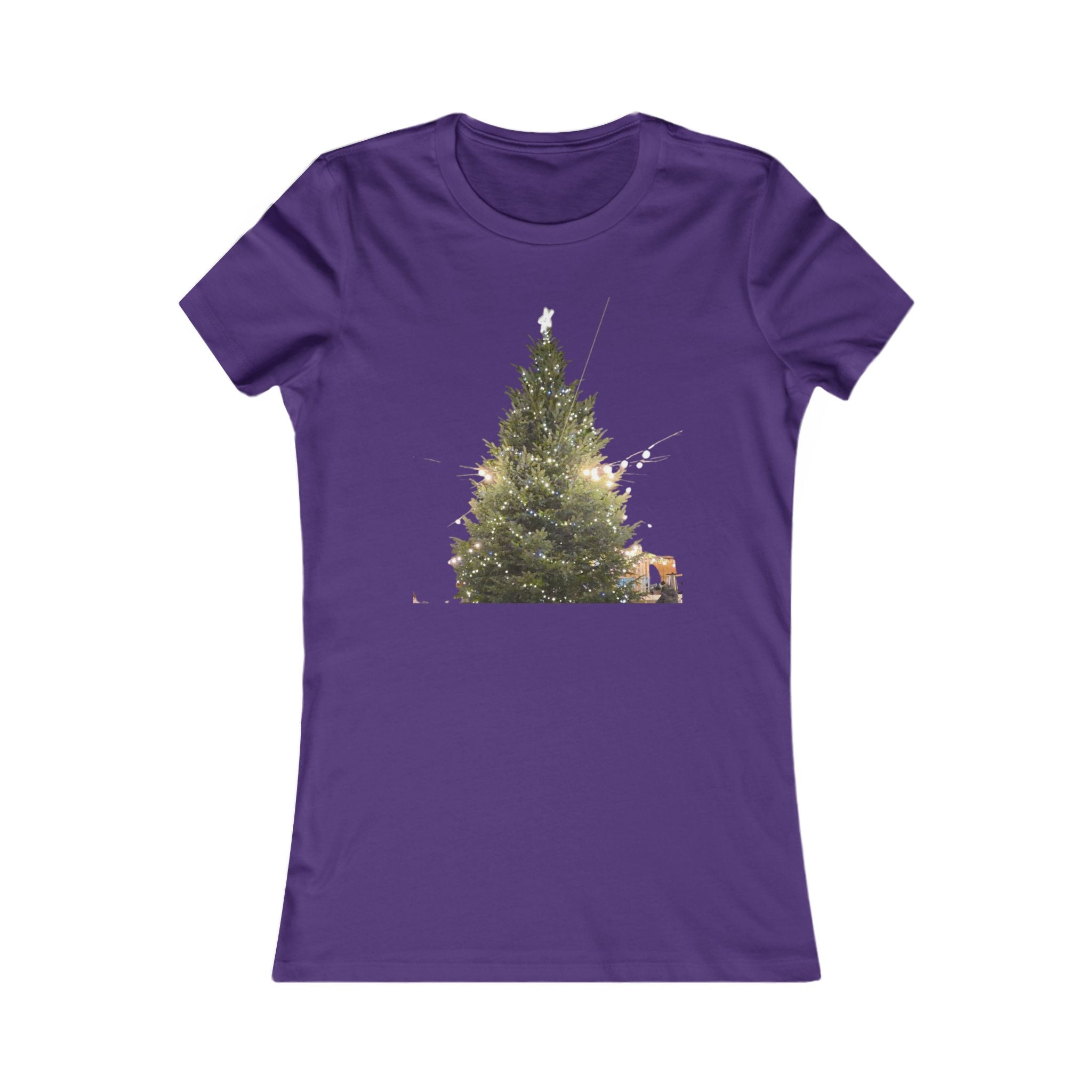 Slim Cotton Winter Lights Tee