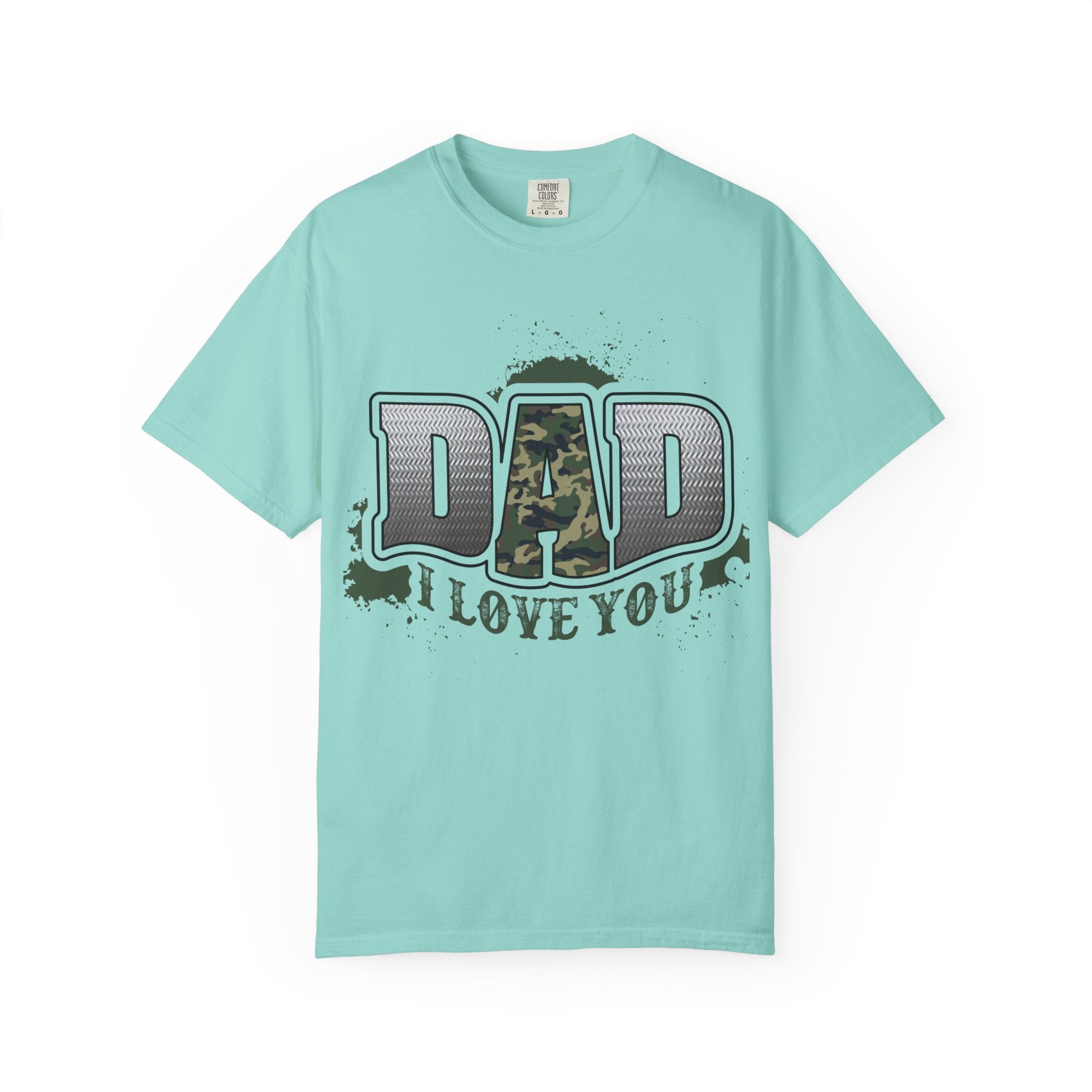 Dad I Love You Camo Graphic T-Shirt