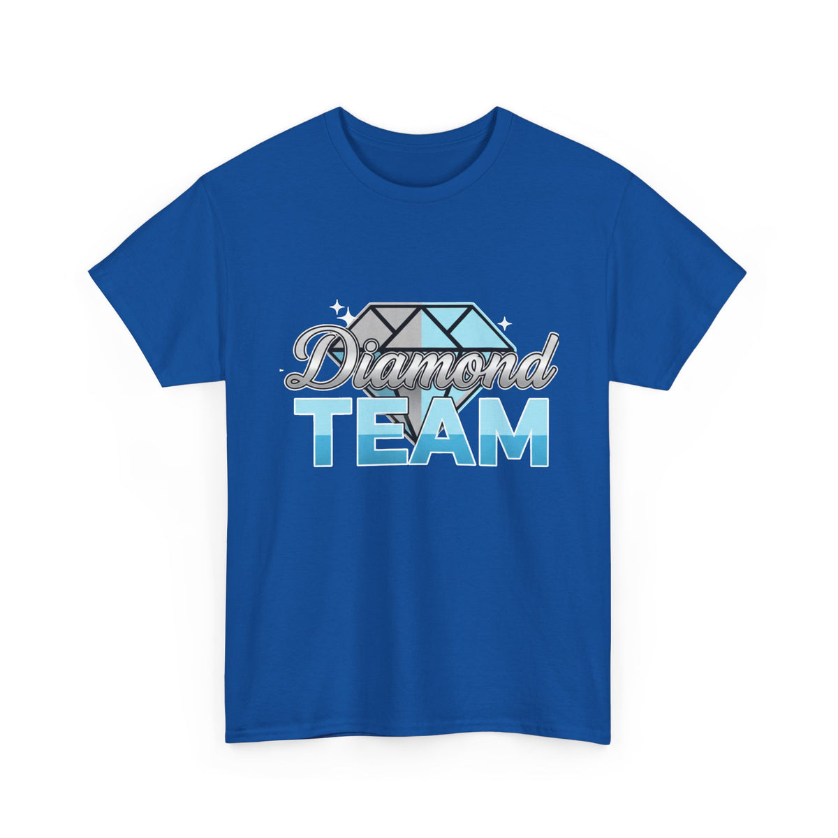 Diamond Team T-Shirt — Blue Gem Graphic Tee