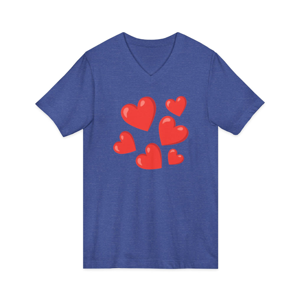 Unisex Jersey Short Sleeve V-Neck Tee