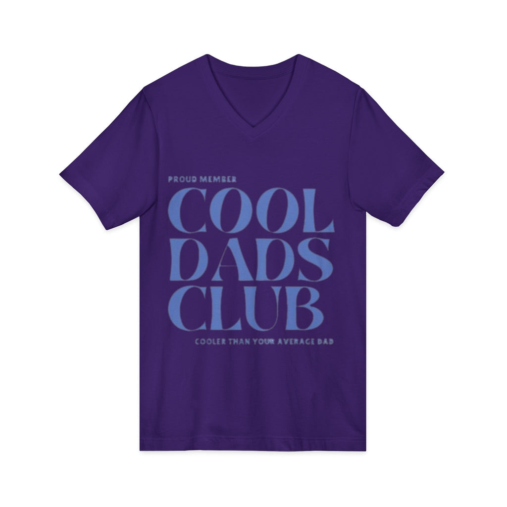 Cool Dads Club V-Neck Tee — Proud Member "Cooler Than Your Average Dad" Father's Day Shirt