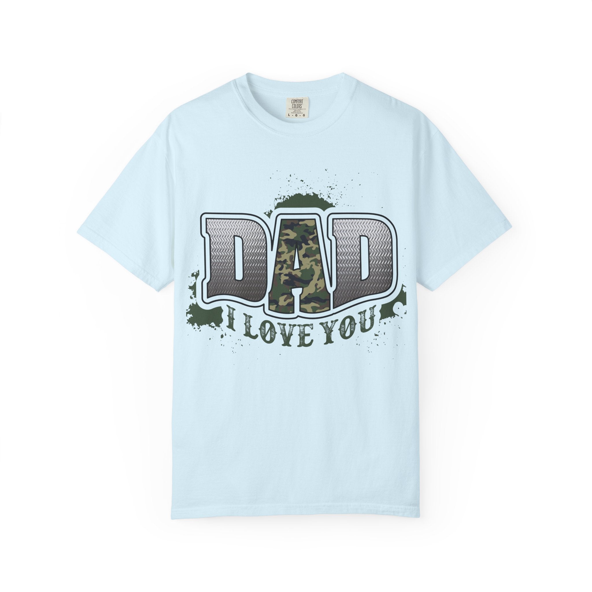 Dad I Love You Camo Graphic T-Shirt