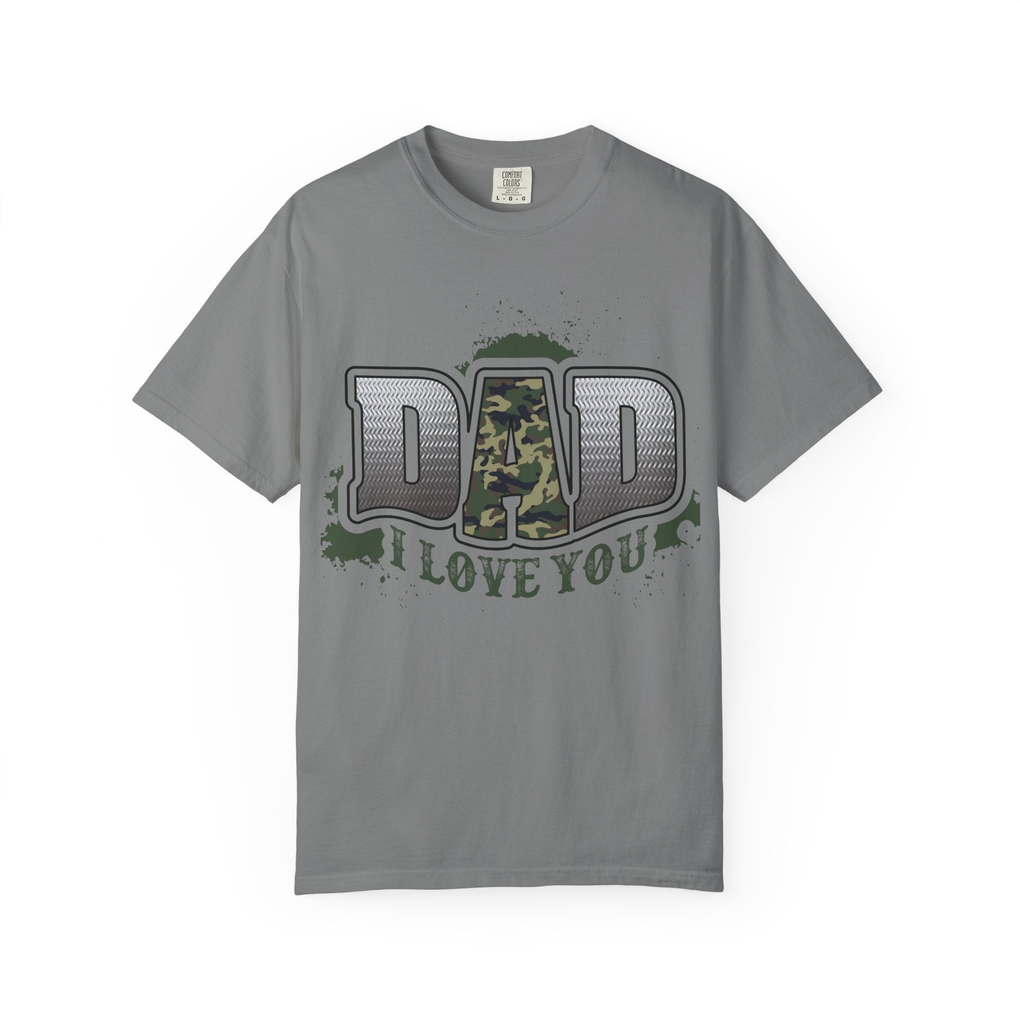 Dad I Love You Camo Graphic T-Shirt