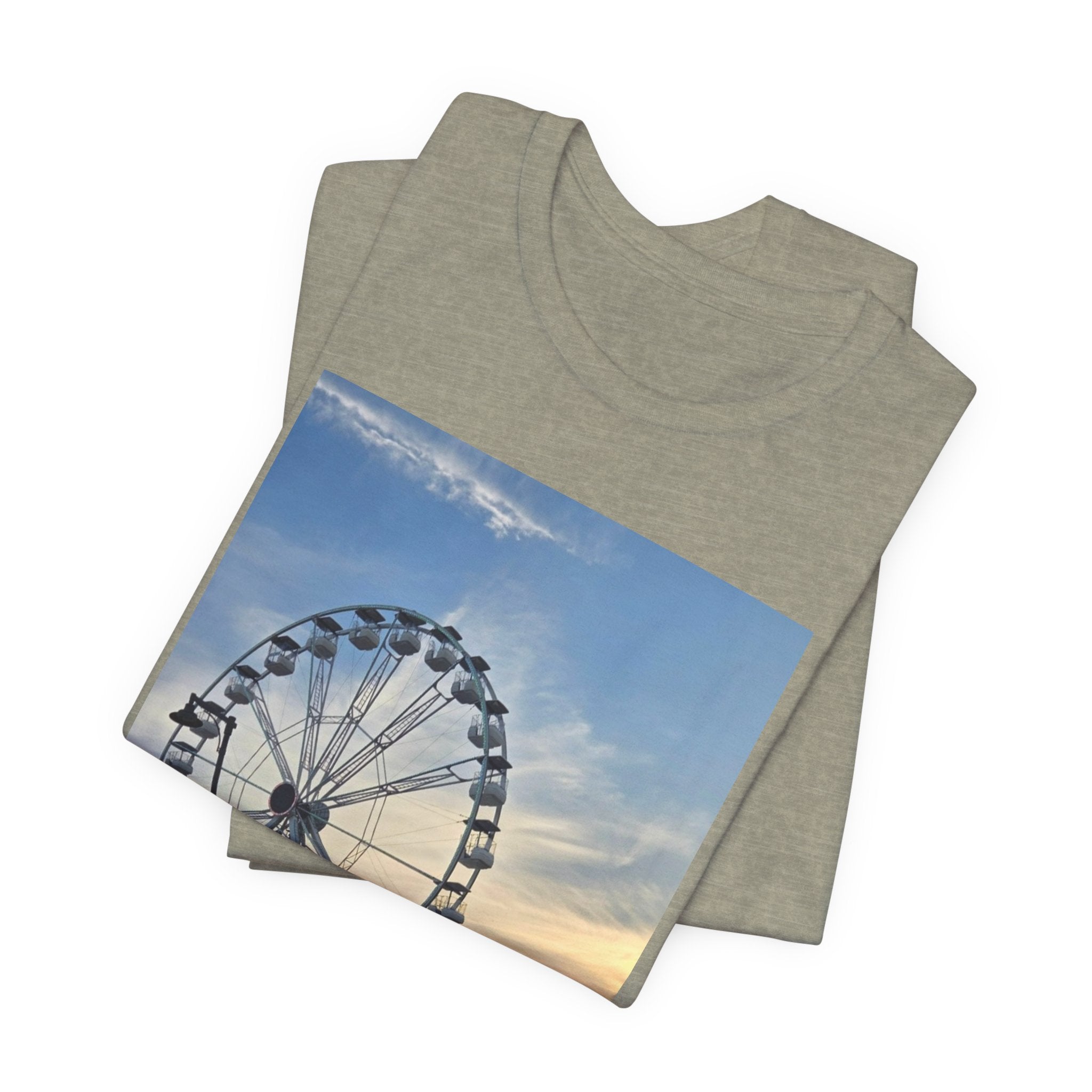 Ferris Wheel Sunset T-Shirt — Carnival Photo Tee