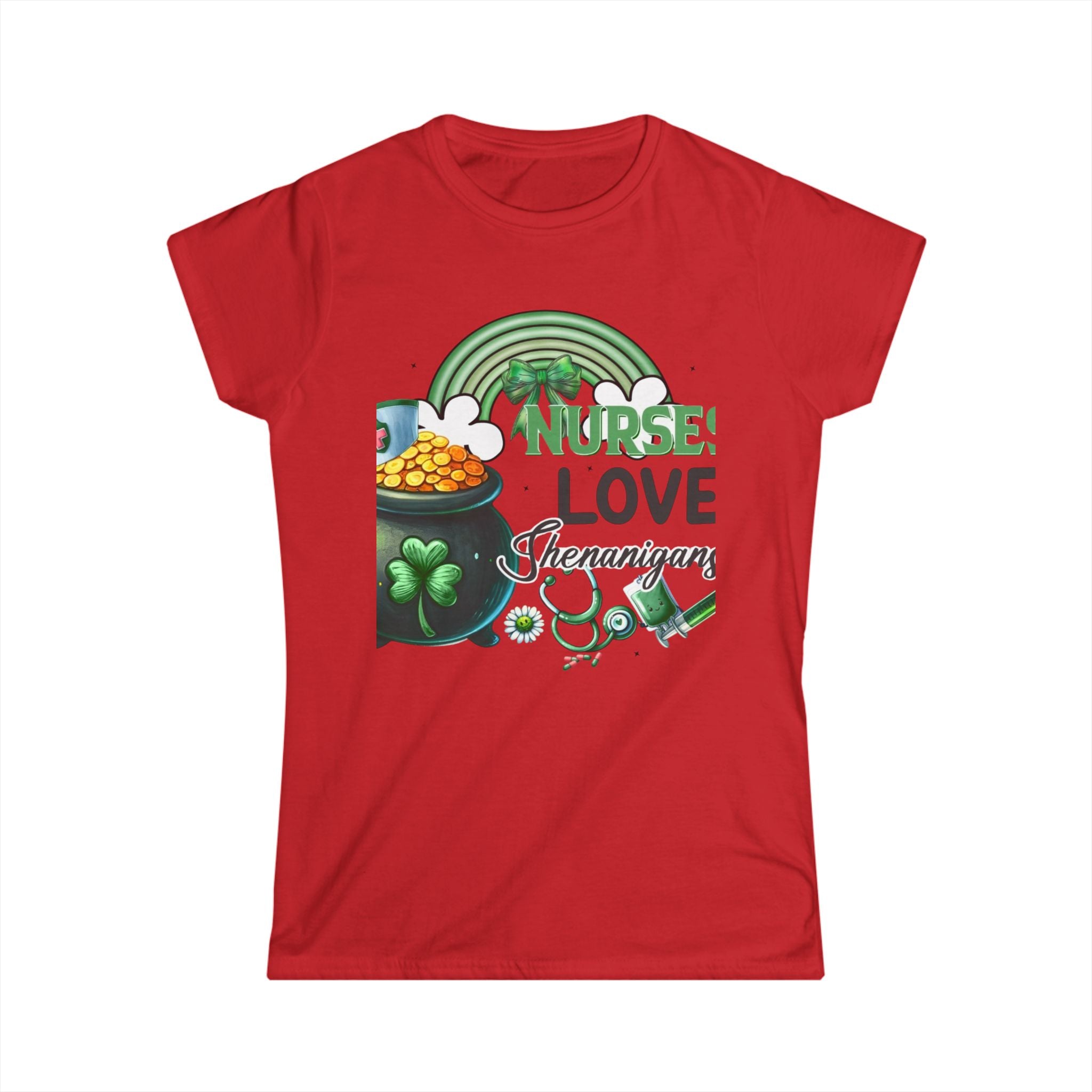 Nurse Shamrock Cotton Tee