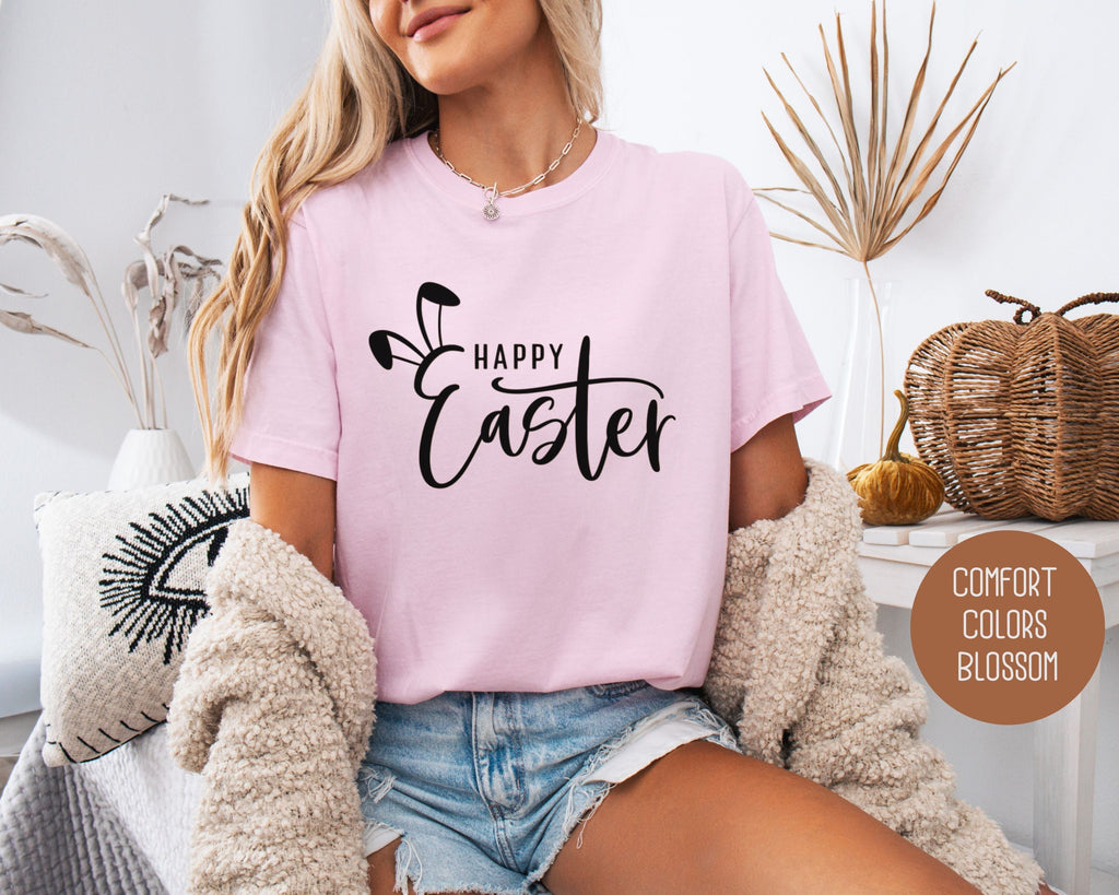 Happy Easter Bunny Comfort Colors Shirt-3