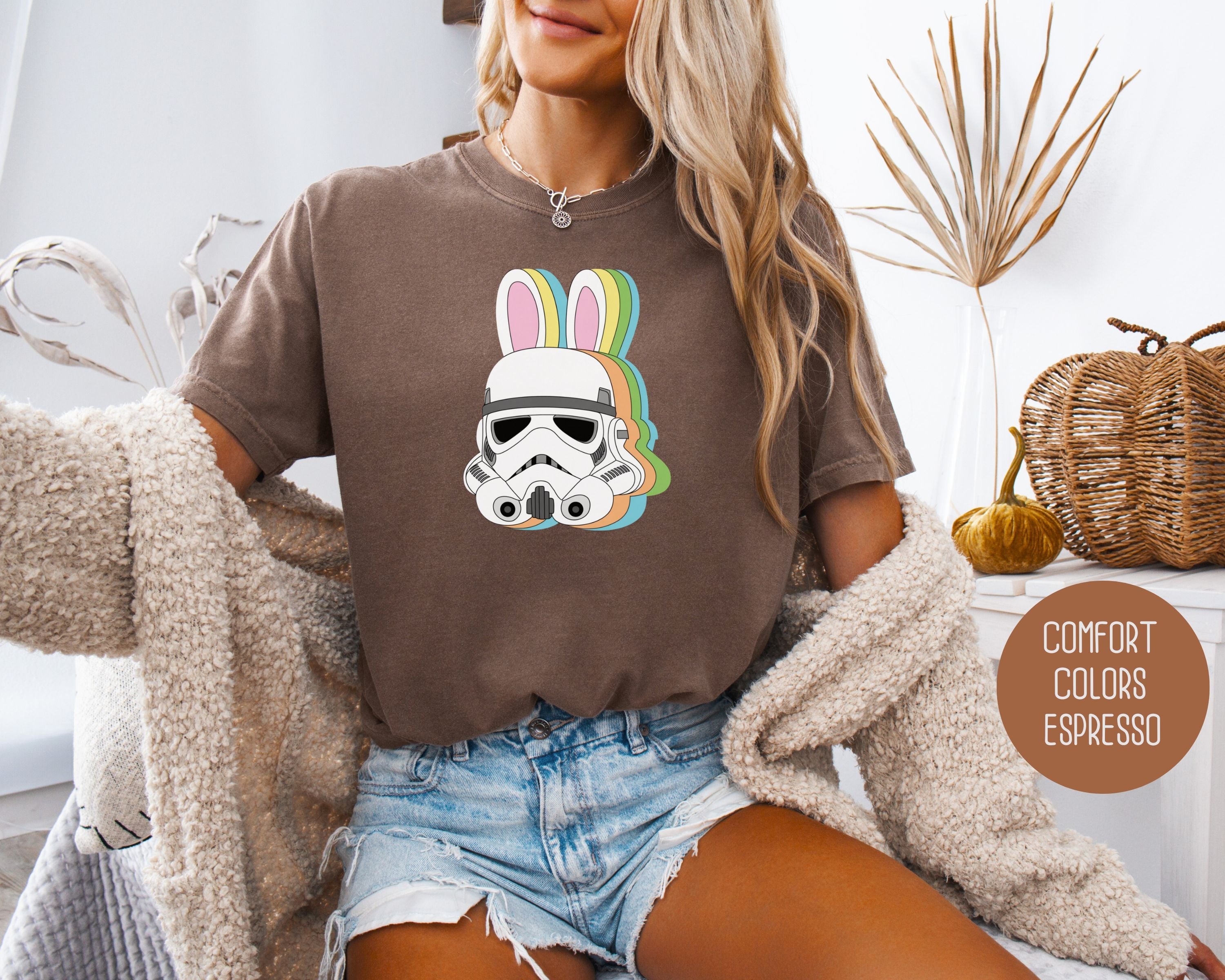 Storm Trooper Easter Bunny Comfort Colors Shirt-1