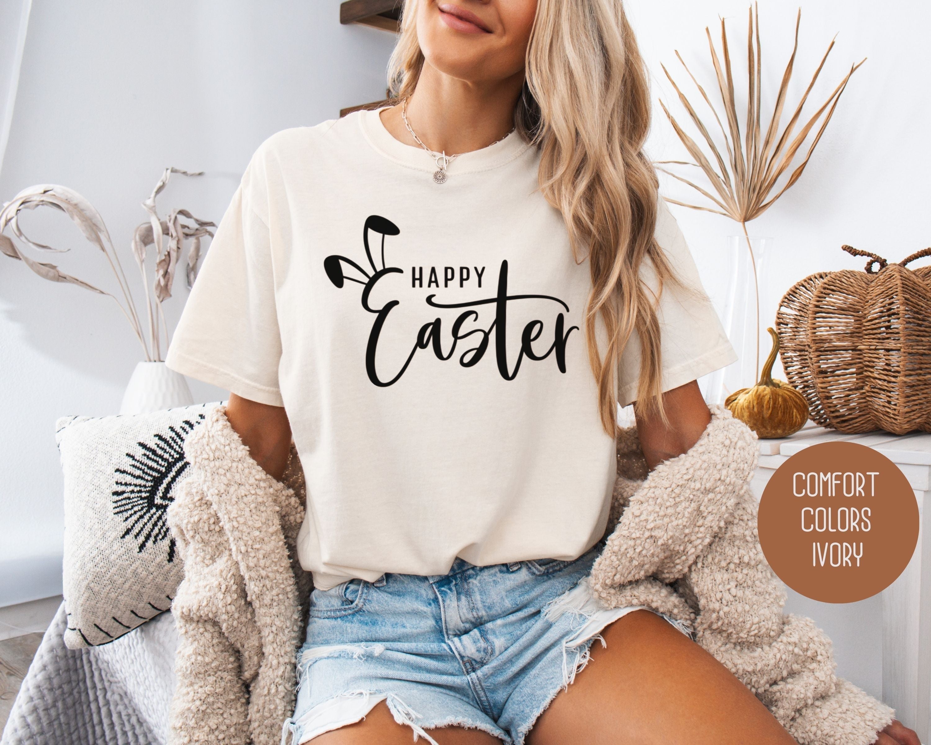 Happy Easter Bunny Comfort Colors Shirt-5
